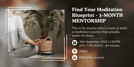 Find Your Meditation Blueprint - 3-MONTH MENTORSHIP