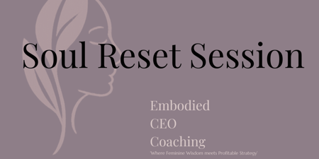 Soul Reset Session: Reclaim your clam. Realign your Energy. Return to you