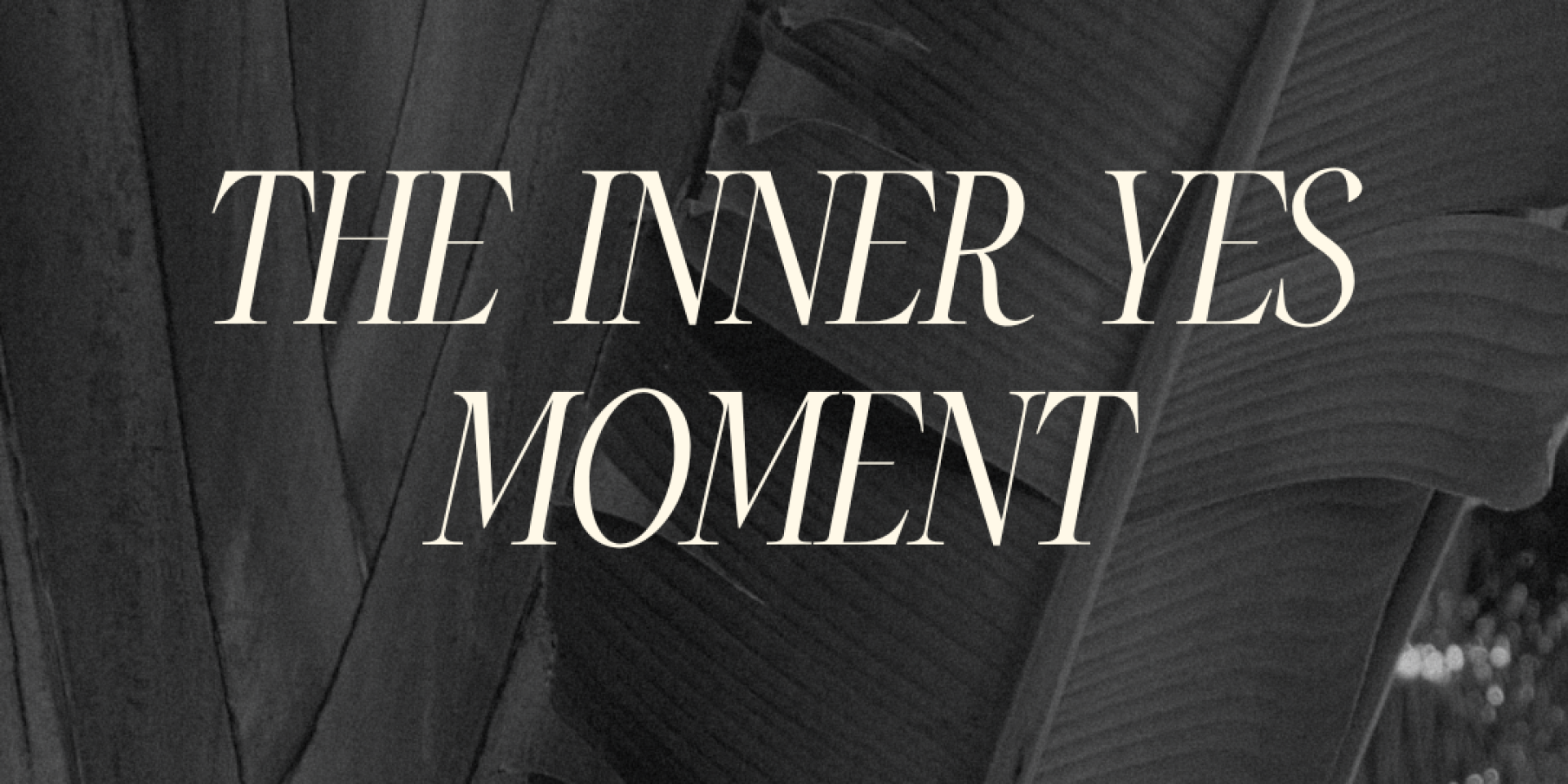 THE INNER YES MOMENT